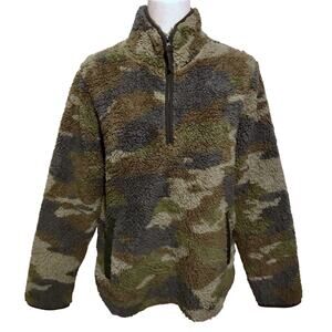 Thread & Supply NWT Faux Fur Quarter Zip Pullover Women S